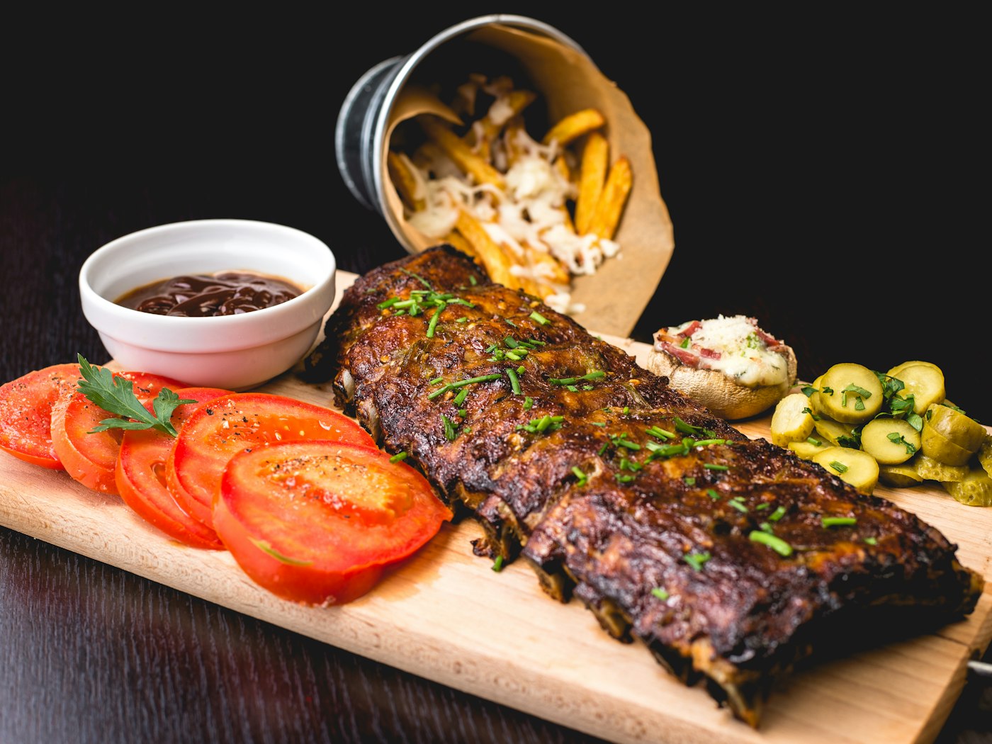 Wood-grilled short rib