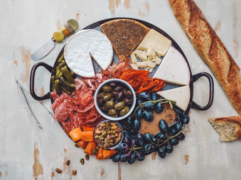 Cheese and charcuterie board