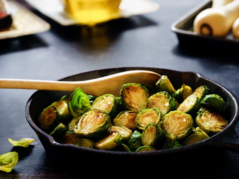 Fried brussels sprouts