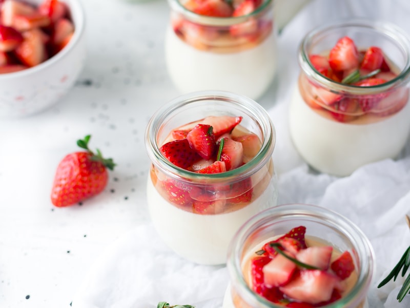 Berry panna cotta