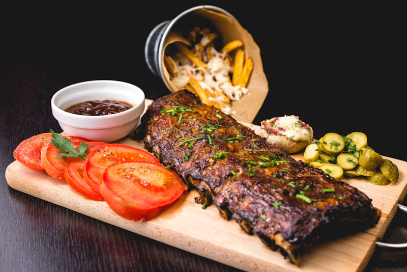 Wood-grilled ribs