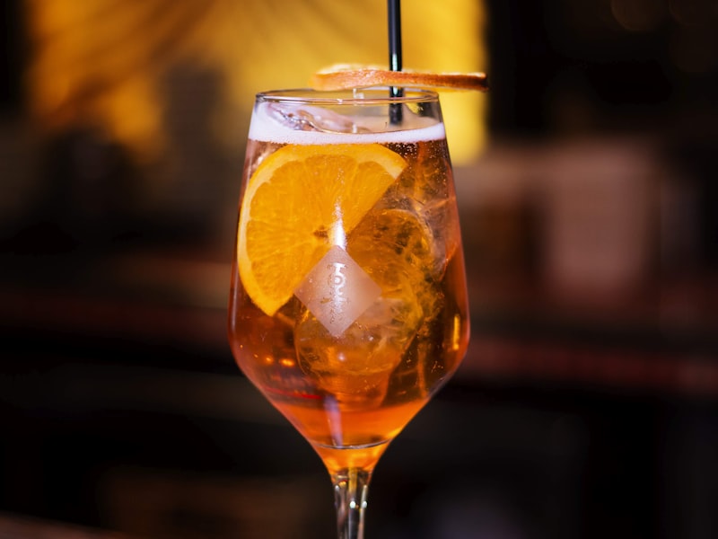 Seasonal spritz cocktail
